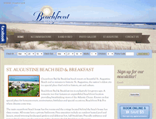 Tablet Screenshot of beachfrontbandb.com